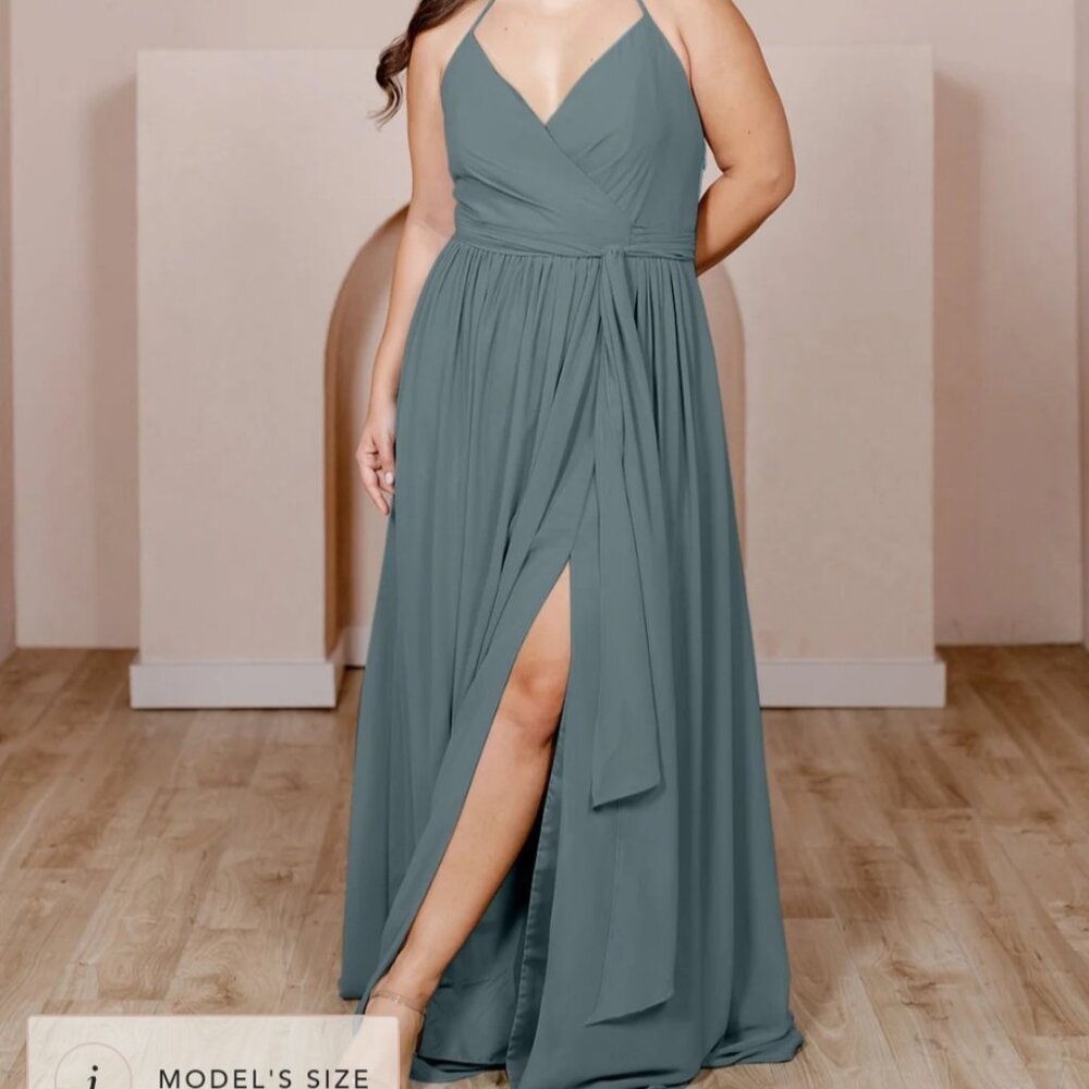 Revelry Eucalyptus Bridesmaid Dress- sz 14 - New with Tags